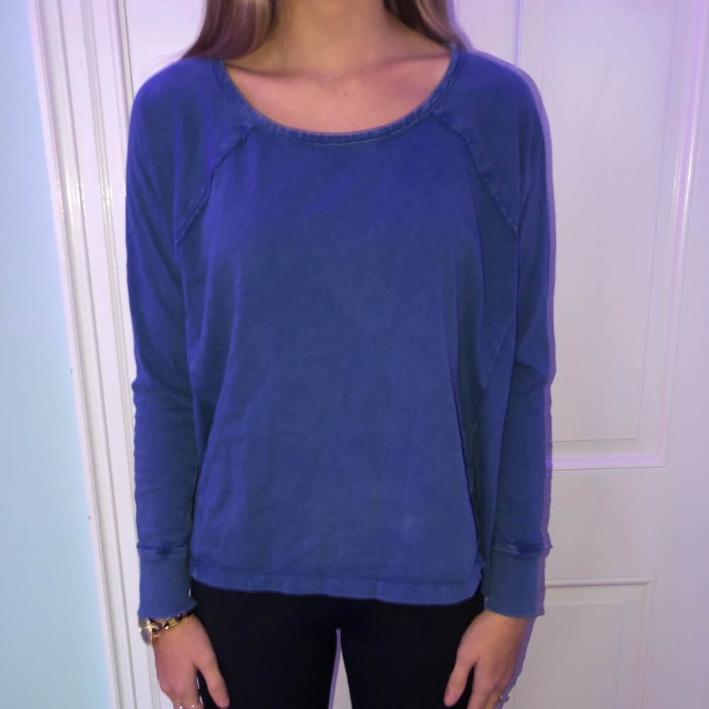 Forever 21 flowy blue top !